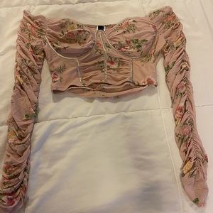 Floral crop top